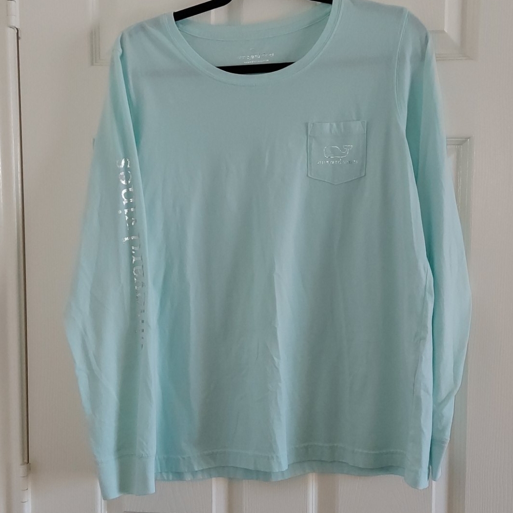 Vineyard Vines long sleeve tee cotton Large